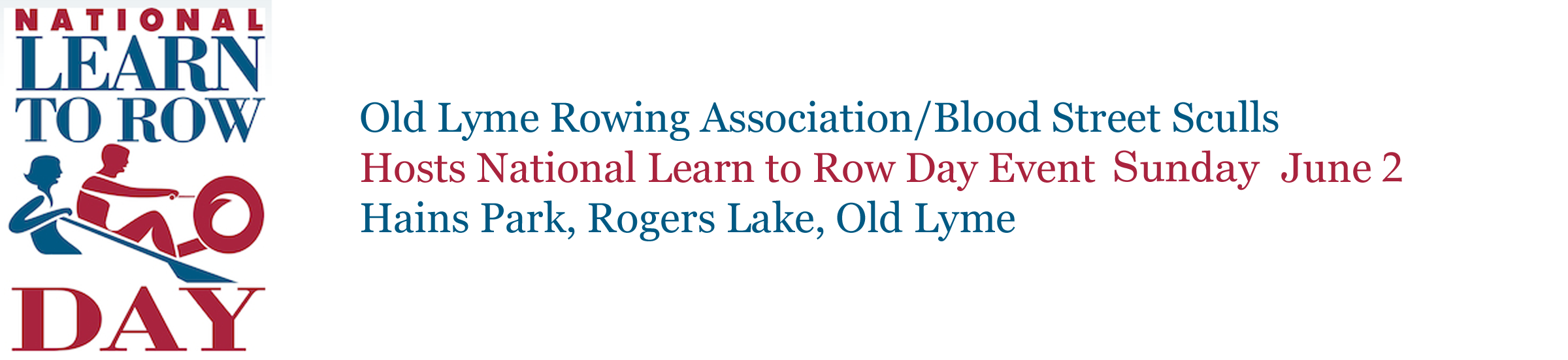 National Learn to Row Day Old Lyme Rowing Association